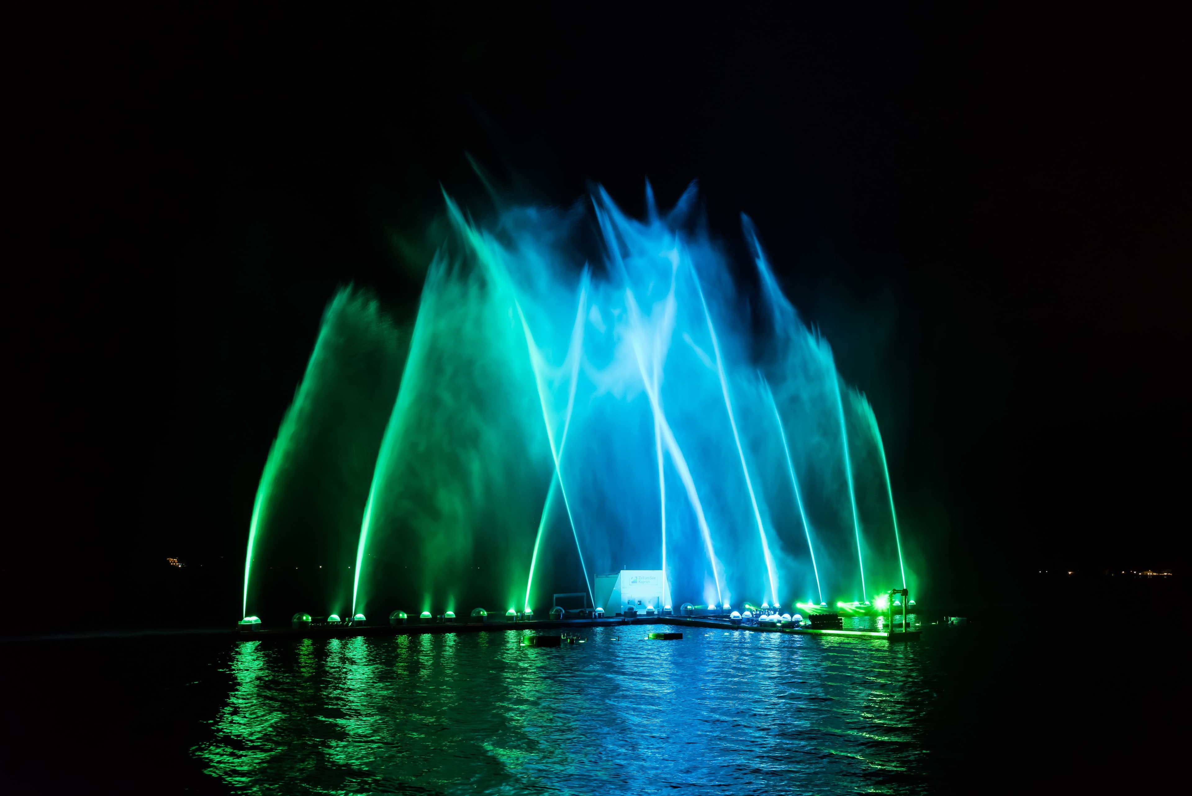 The Show Staged on Open Water.