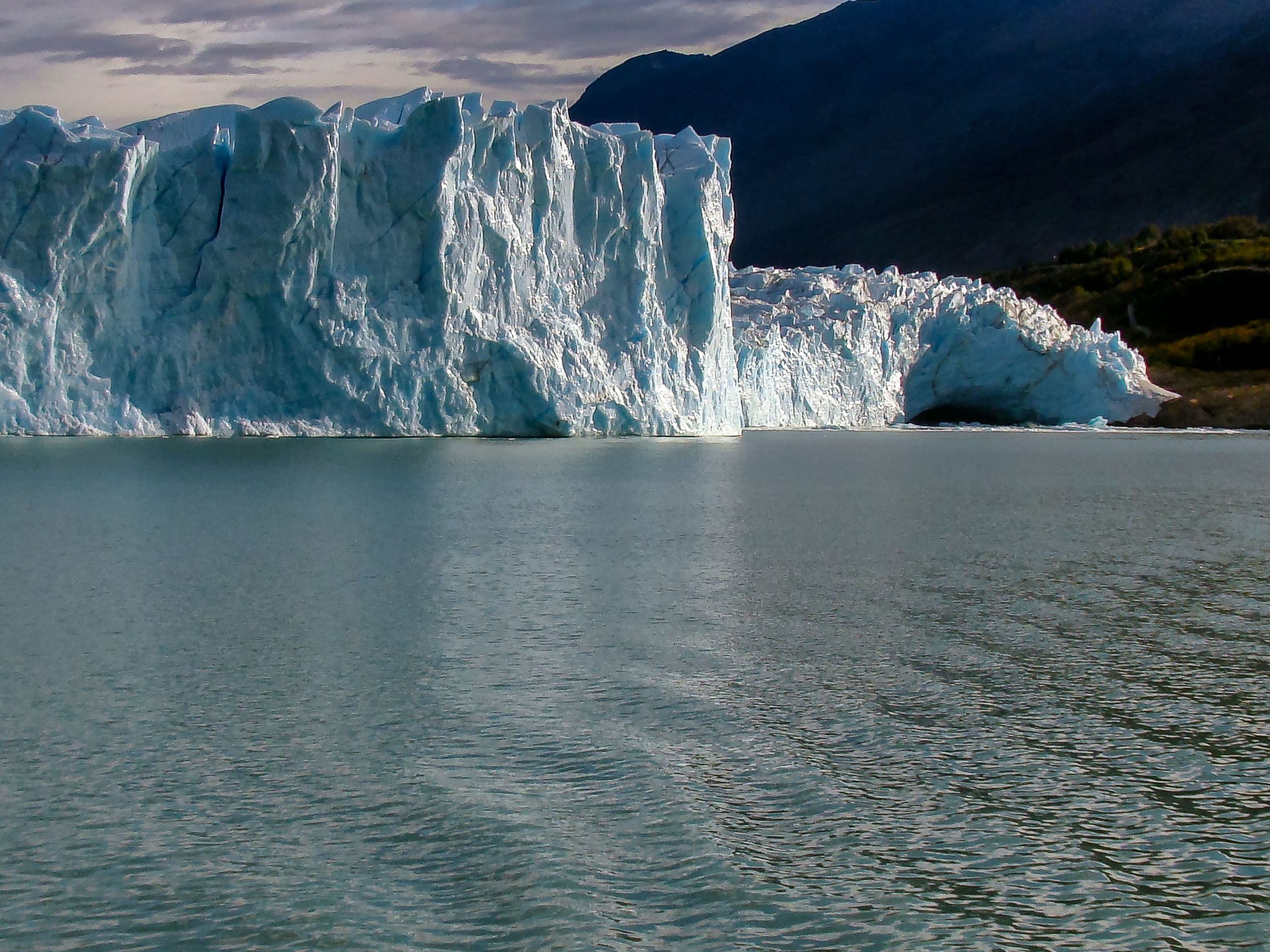 A Glacier Calving Into the Sea