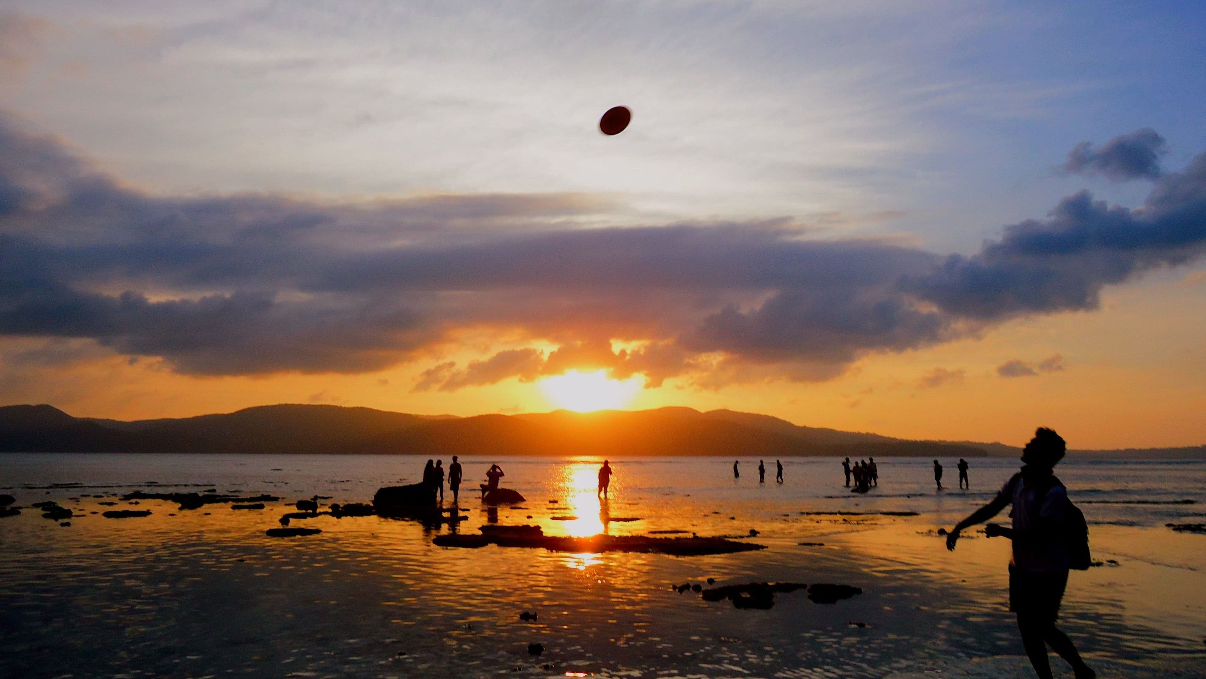 An Andaman beach at sunset