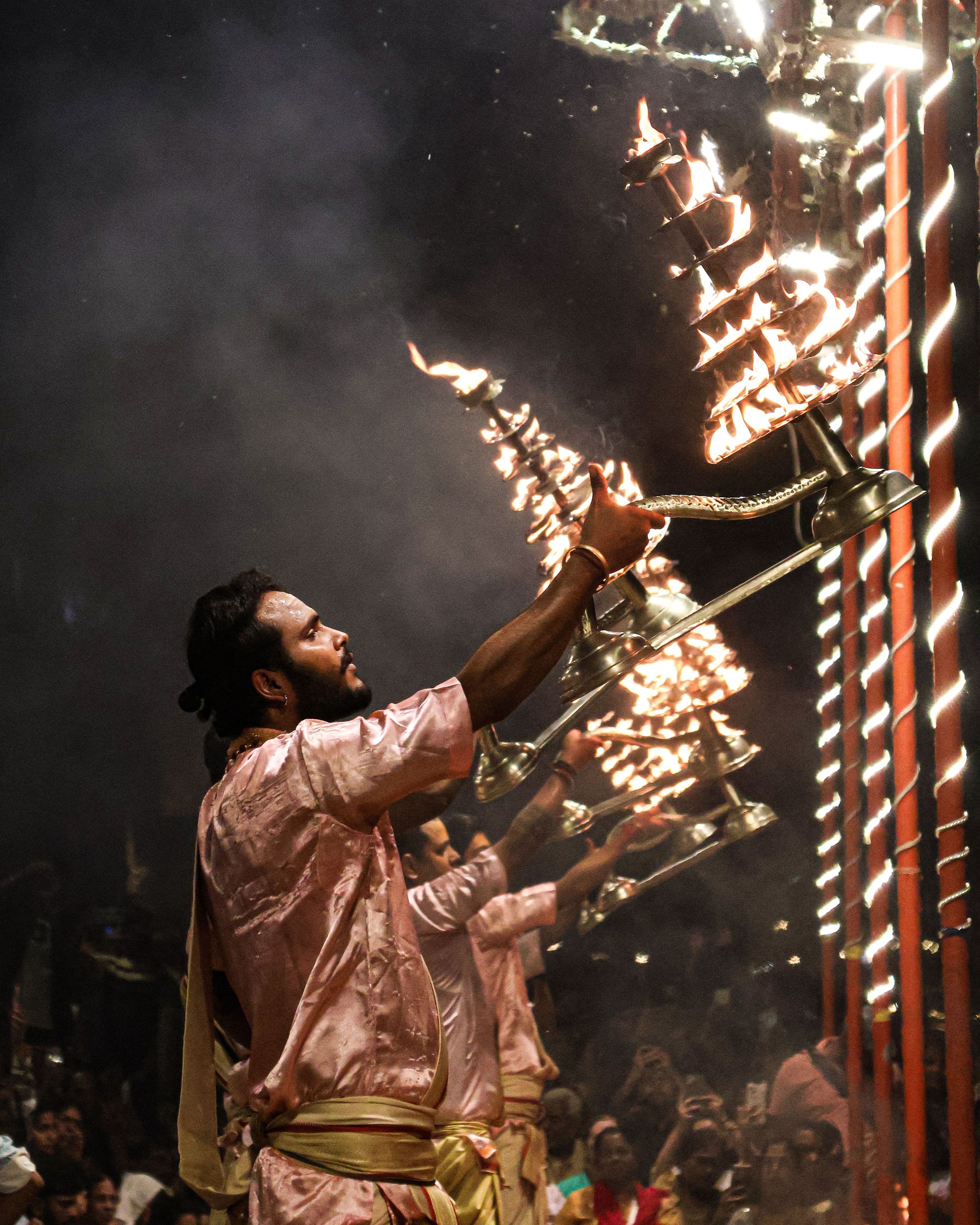 The ghats of Varanasi on the Ganga